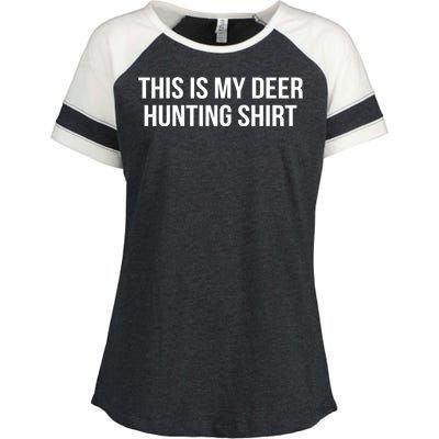 This Is My Deer Hunting Shirt Funny Enza Ladies Jersey Colorblock Tee