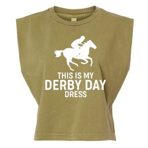 This is My Derby Day Dress Kentucky Derby Horse Racing Garment-Dyed Women's Muscle Tee