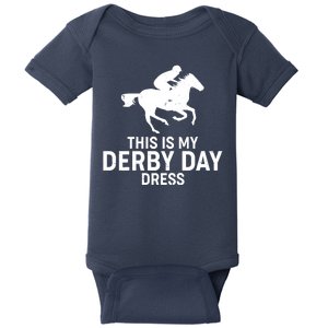 This is My Derby Day Dress Kentucky Derby Horse Racing Baby Bodysuit