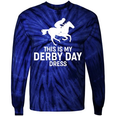 This is My Derby Day Dress Kentucky Derby Horse Racing Tie-Dye Long Sleeve Shirt