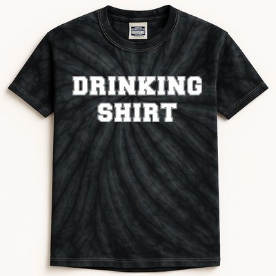 This Is My Drinking Shirt College Text Kids Tie-Dye T-Shirt