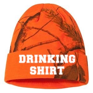 This Is My Drinking Shirt College Text Kati Licensed 12" Camo Beanie