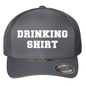 This Is My Drinking Shirt College Text Flexfit Unipanel Trucker Cap