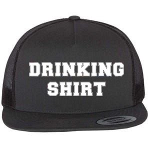 This Is My Drinking Shirt College Text Flat Bill Trucker Hat