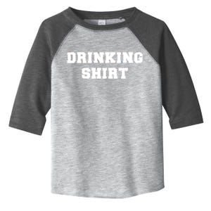 This Is My Drinking Shirt College Text Toddler Fine Jersey T-Shirt