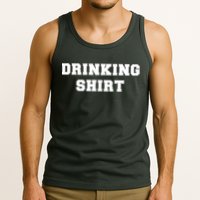This Is My Drinking Shirt College Text Tank Top