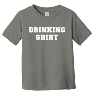 This Is My Drinking Shirt College Text Toddler T-Shirt