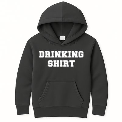 This Is My Drinking Shirt College Text Kids Hoodie