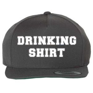 This Is My Drinking Shirt College Text Wool Snapback Cap