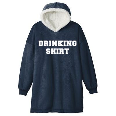 This Is My Drinking Shirt College Text Hooded Wearable Blanket