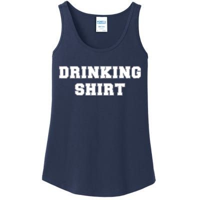 This Is My Drinking Shirt College Text Ladies Essential Tank