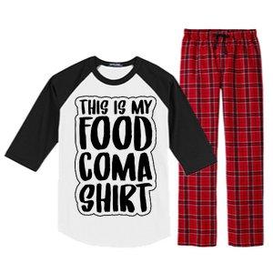 This is My Food Coma Raglan Sleeve Pajama Set