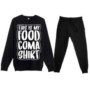 This is My Food Coma Premium Crewneck Sweatsuit Set