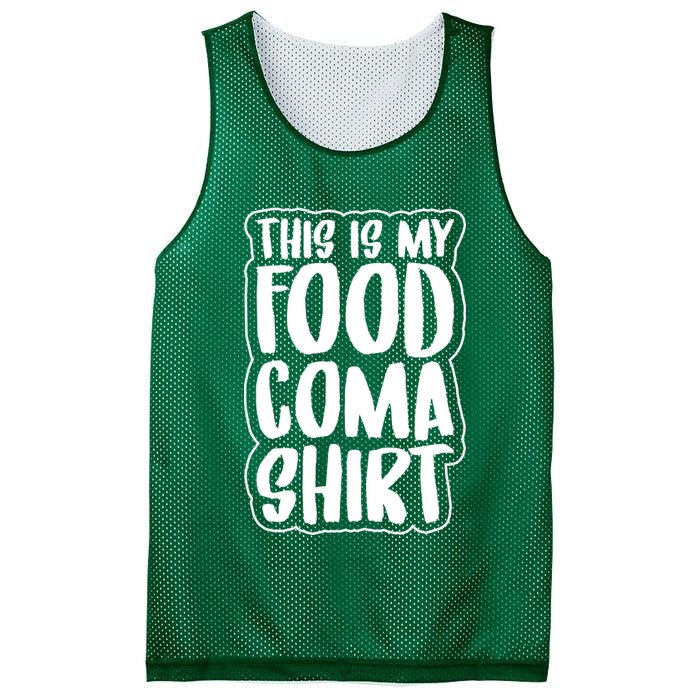 This is My Food Coma Mesh Reversible Basketball Jersey Tank