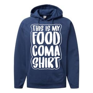 This is My Food Coma Performance Fleece Hoodie