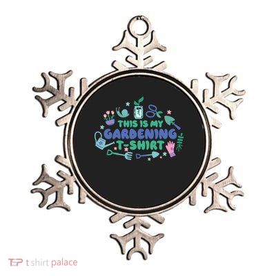 This Is My Gardening Shirt Metallic Star Ornament