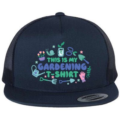 This Is My Gardening Shirt Flat Bill Trucker Hat