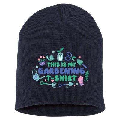 This Is My Gardening Shirt Short Acrylic Beanie