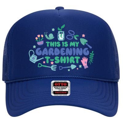 This Is My Gardening Shirt High Crown Mesh Back Trucker Hat