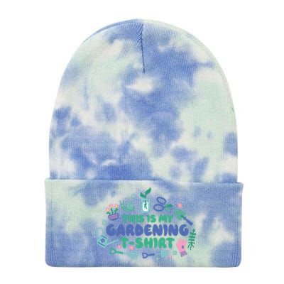 This Is My Gardening Shirt Tie Dye 12in Knit Beanie