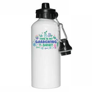 This Is My Gardening Shirt Aluminum Water Bottle 