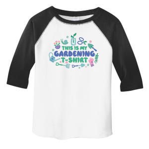 This Is My Gardening Shirt Toddler Fine Jersey T-Shirt