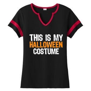 This Is My Halloween Costume Ladies Halftime Notch Neck Tee