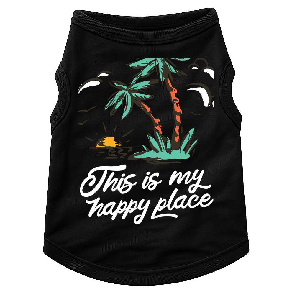 This Is My Happy Place Summer Life Doggie Tank