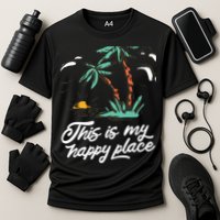 This Is My Happy Place Summer Life Cooling Performance Crew T-Shirt