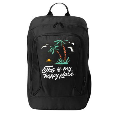This Is My Happy Place Summer Life City Backpack