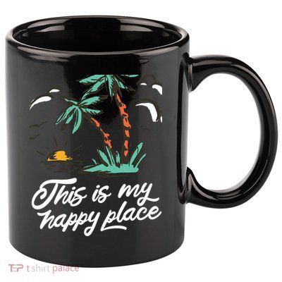 This Is My Happy Place Summer Life 11oz C Handle Ceramic Mug