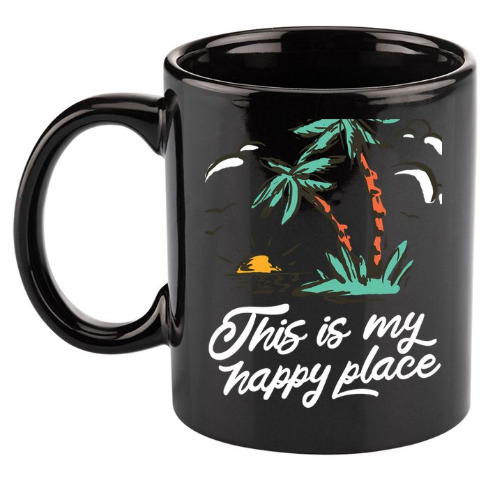 This Is My Happy Place Summer Life 11oz C Handle Ceramic Mug