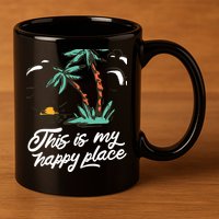 This Is My Happy Place Summer Life 11oz C Handle Ceramic Mug