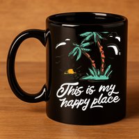 This Is My Happy Place Summer Life 11oz C Handle Ceramic Mug
