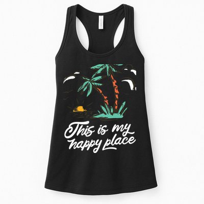 This Is My Happy Place Summer Life Womens Tank Top