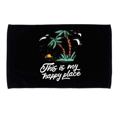 This Is My Happy Place Summer Life Microfiber Hand Towel