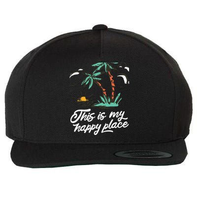 This Is My Happy Place Summer Life Wool Snapback Cap