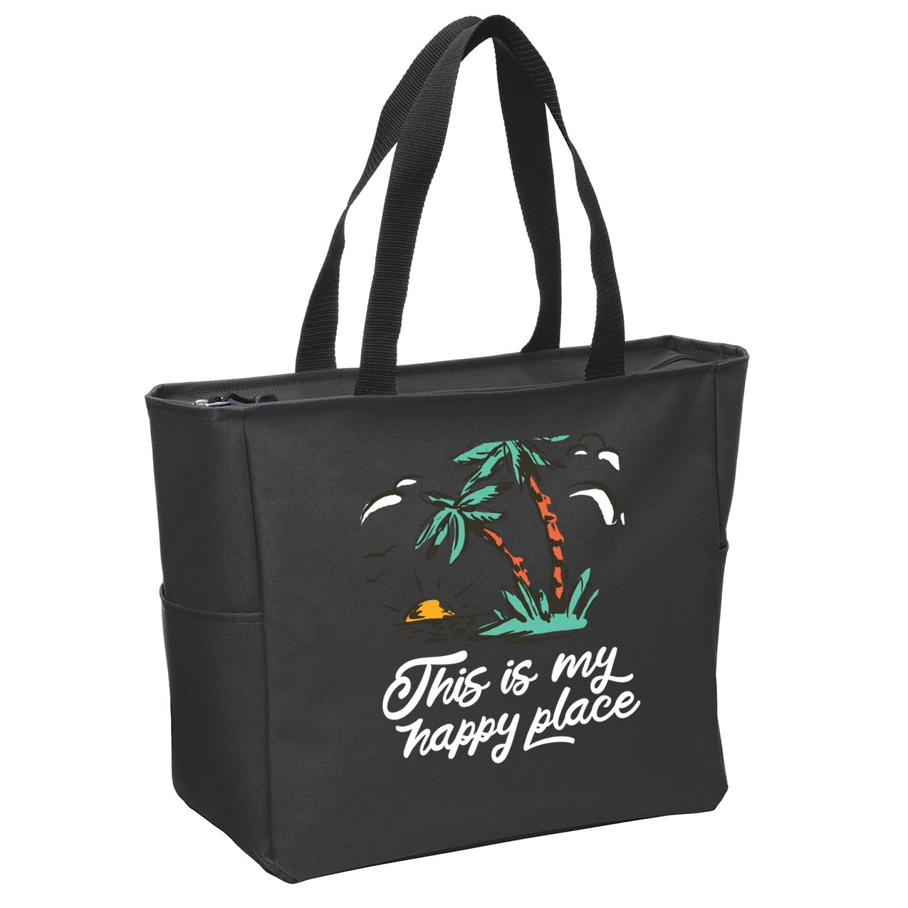 This Is My Happy Place Summer Life Zip Tote Bag