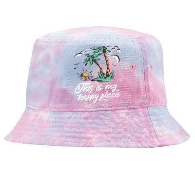 This Is My Happy Place Summer Life Tie-Dyed Bucket Hat