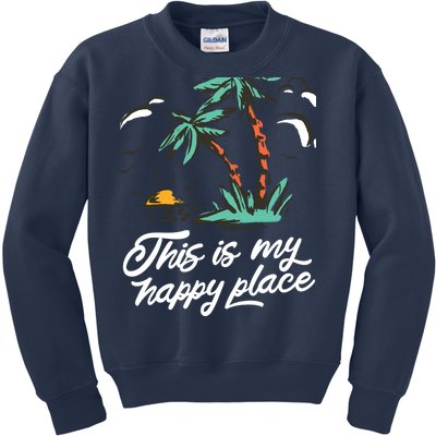 This Is My Happy Place Summer Life Kids Sweatshirt