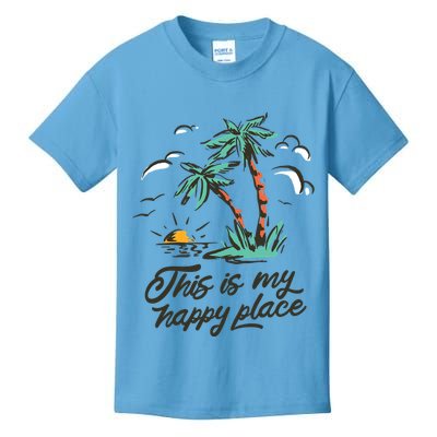 This Is My Happy Place Summer Life Kids T-Shirt