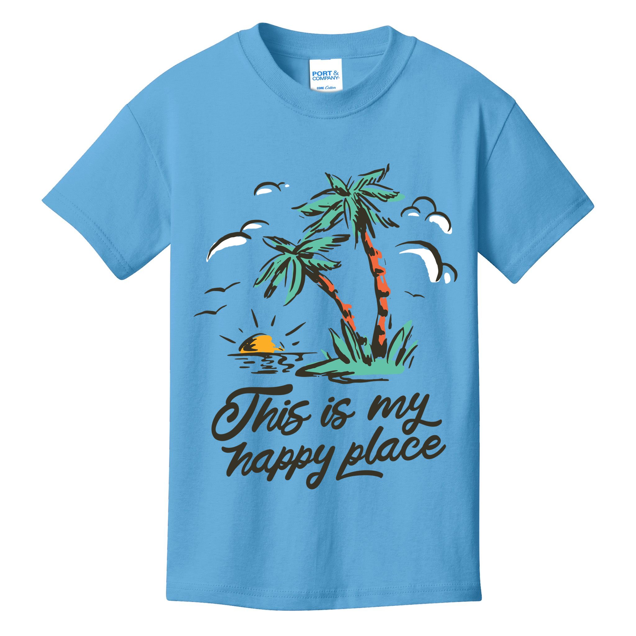 This Is My Happy Place Summer Life Kids T-Shirt