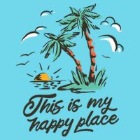 This Is My Happy Place Summer Life Kids T-Shirt