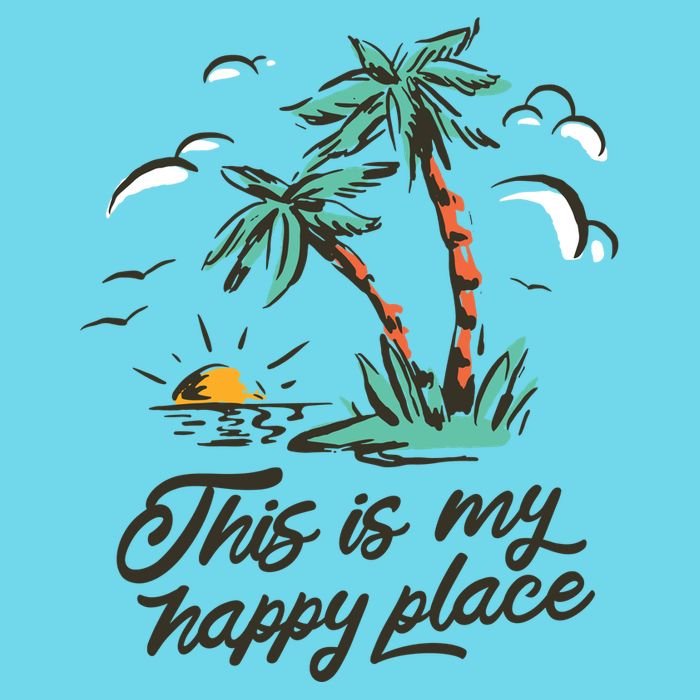 This Is My Happy Place Summer Life Kids T-Shirt