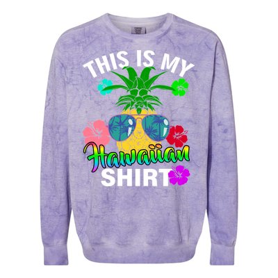 This Is My Hawaiian Colorblast Crewneck Sweatshirt