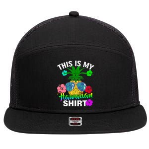 This Is My Hawaiian 7 Panel Mesh Trucker Snapback Hat