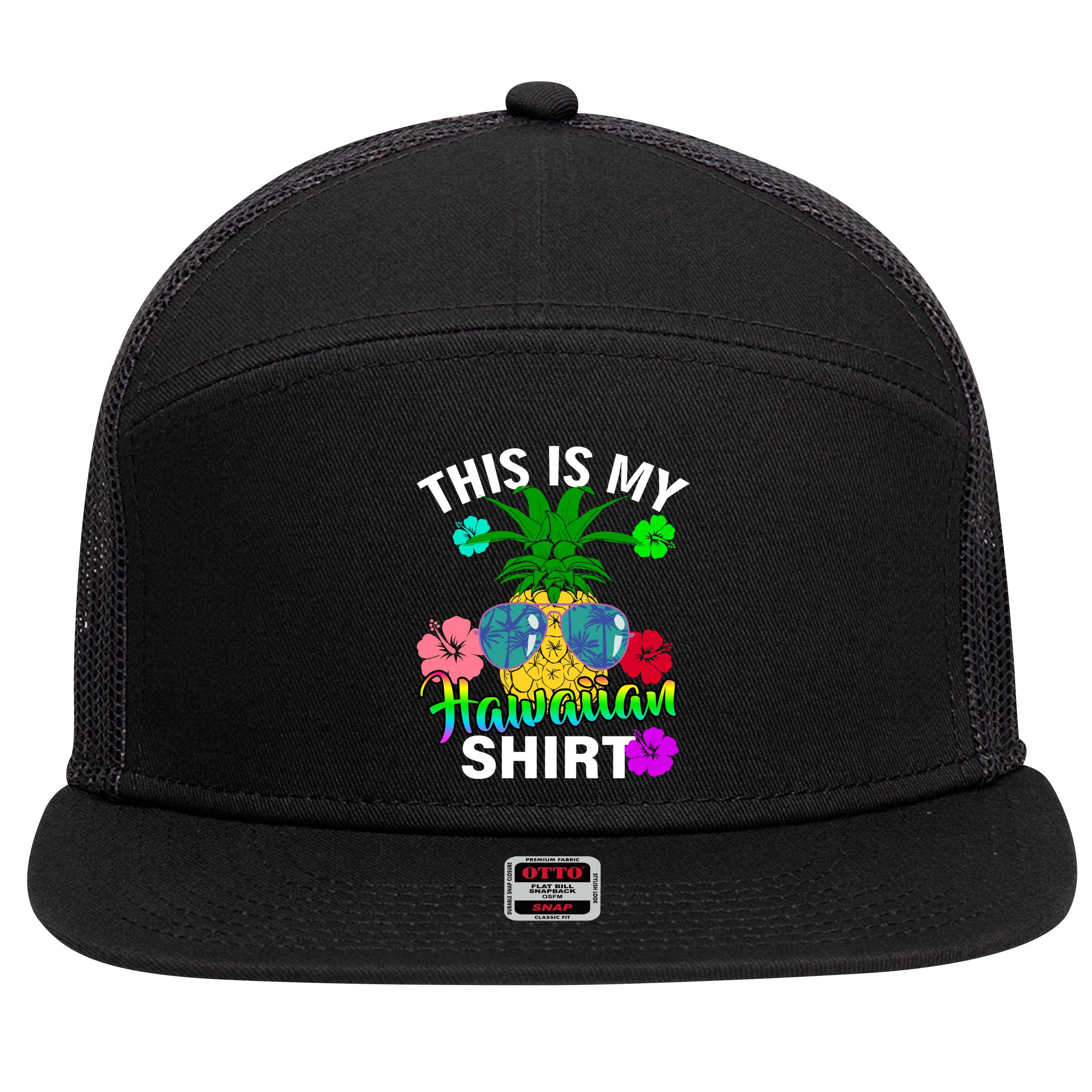 This Is My Hawaiian 7 Panel Mesh Trucker Snapback Hat