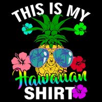 This Is My Hawaiian USA-Made Doggie Bandana