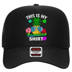 This Is My Hawaiian High Crown Mesh Back Trucker Hat