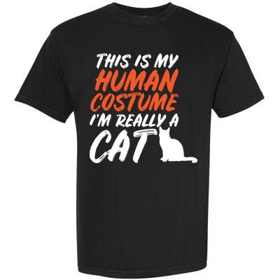 This Is My Human Cat Costume Garment-Dyed Heavyweight T-Shirt